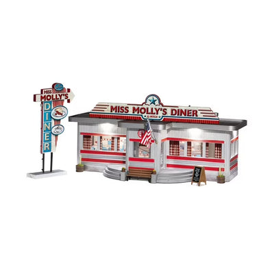 Woodland Scenics® Molly S Diner Built-&-Ready® Structure, N Scale