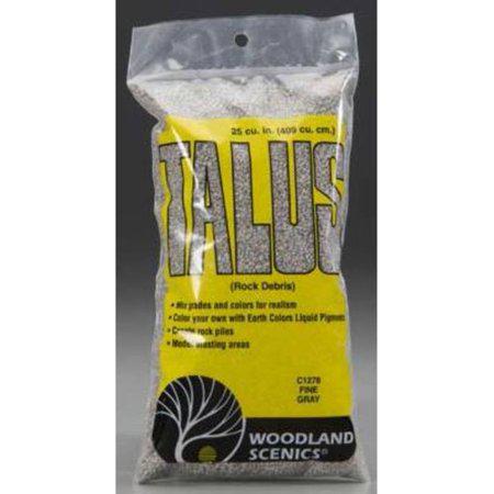 Woodland Scenics - Fine Gray Talus - 25 Cubic Inches
