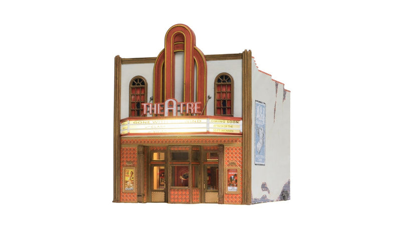 Woodland Scenics HO Scale Built-Up Building/Structure Theatre with Lights