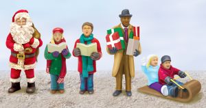 Lionel Christmas People Pack Hand Painted Pewter (5 Piece) No. 614259