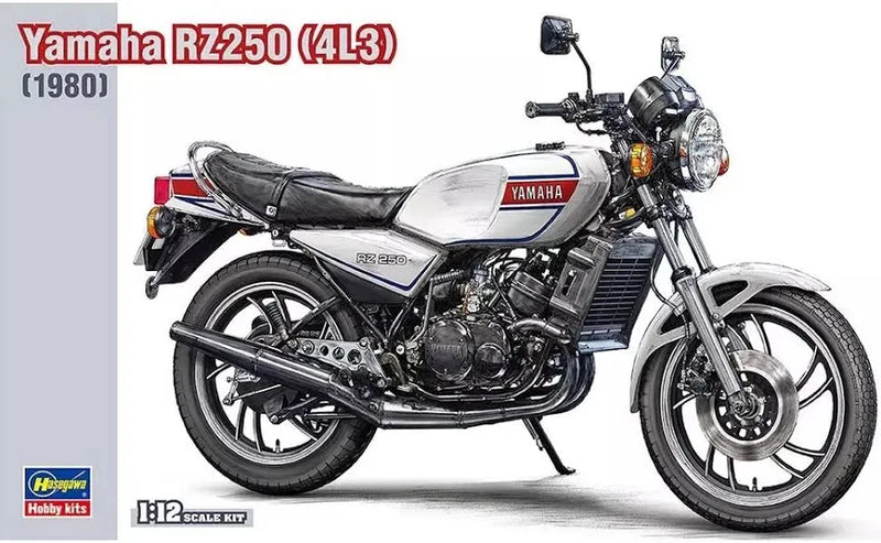 Hasegawa Yamaha RZ250 (4L3) Motorcycle Plastic Model Kit 1/12th Scale No. HSWGA21513