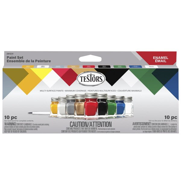 Testors Enamel Paint Set-All-Purpose