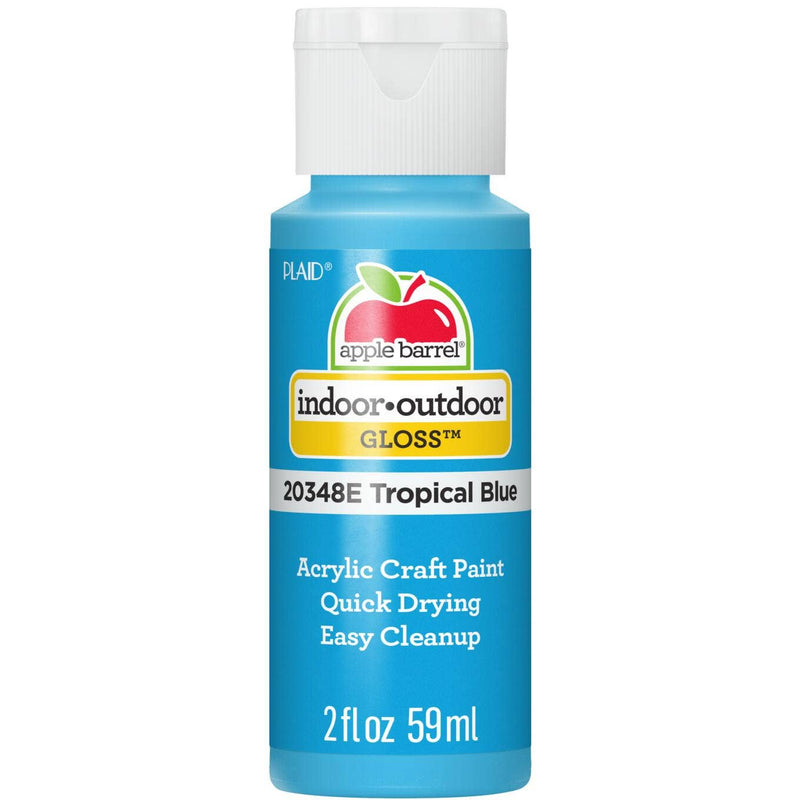 Apple Barrel Gloss Acrylic Paint: Tropical Blue, 2 oz