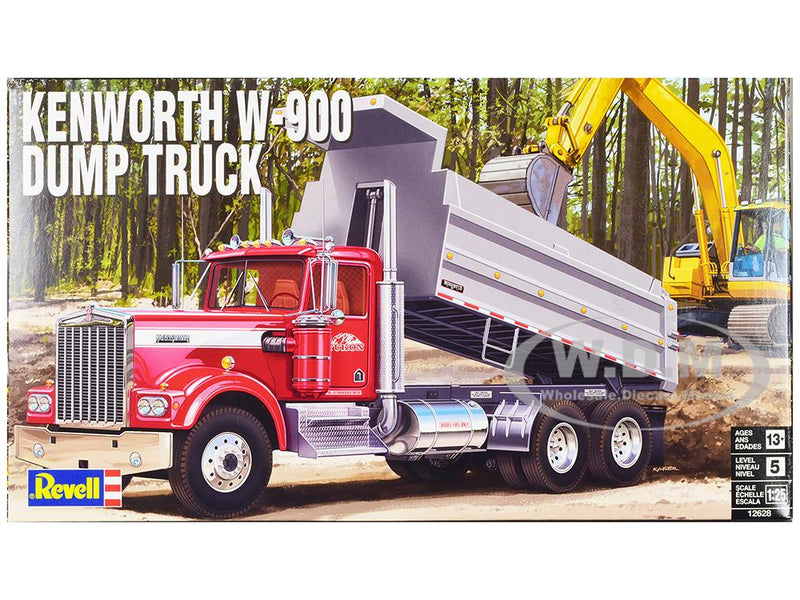 Level 5 Model Kit Kenworth W-900 Dump Truck 1/25 Scale Model by Revell