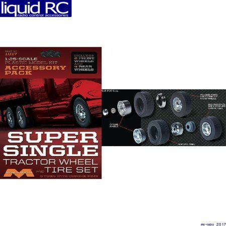 Moebius Models 1017 Super Single Tractor Wheel & Tire Set 1/25 Scale