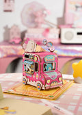 3D Hands Craft Wooden Music Box Puzzle: Hello Kitty® Ice Cream Truck No. AMHK61