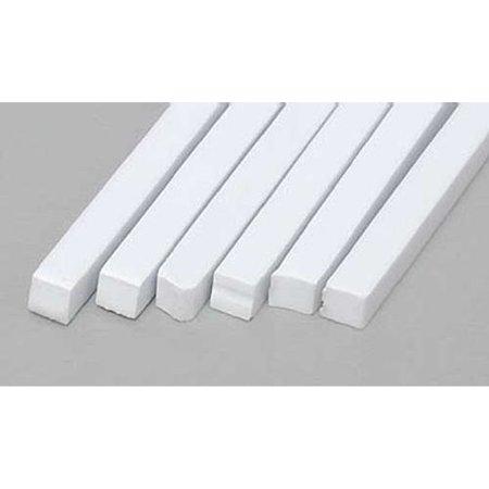 Evergreen Scale Models Strip .125 x .125 6 EVG186 Plastic Building Supplies