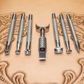 Basic Leather Tooling Set & Swivel Knife - Leather Stamps