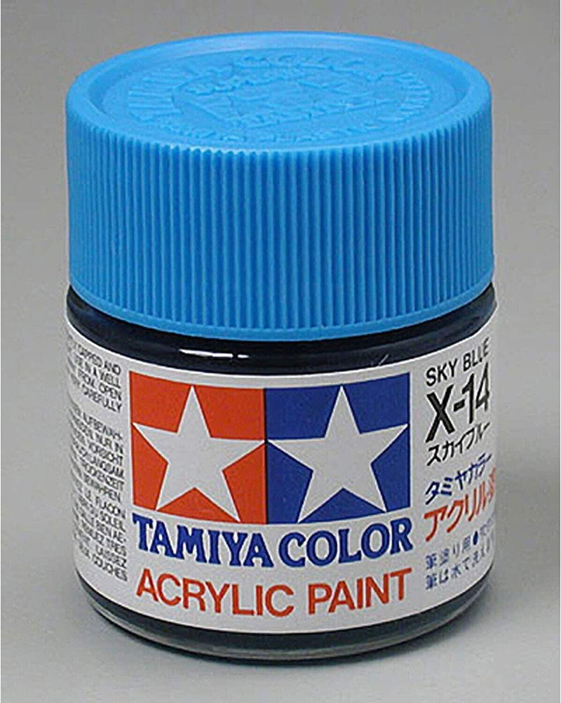 TamIYA #81014 Acrylic X14Sky Blue 3/4 ounces