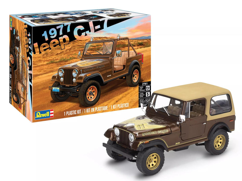 14547 Level 5 1977 Jeep CJ-7 2-TN-1 1-24 Scale Model Kit by Revell