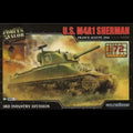 Forces of Valor 873004 WWII U.S. M4A1 Sherman Tank Plastic Model Kit 1/72