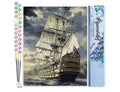 Paint by numbers - Ocean Galleon: Without frame, 16"x20"