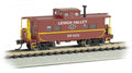 Bachmann Trains - Northeast Steel Caboose - Lehigh Valley #95002 (Tuscan Red) - N Scale