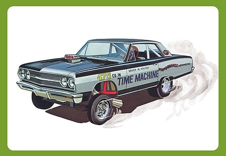 Skill 2 Model Kit 1965 Chevrolet Chevelle AWB Funny Car "Time Machine" 1/25 Scale Model by AMT