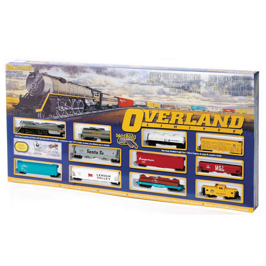 Bachmann Trains HO Scale Overland Limited Ready to Run Electric Electric Powered Model Train Set