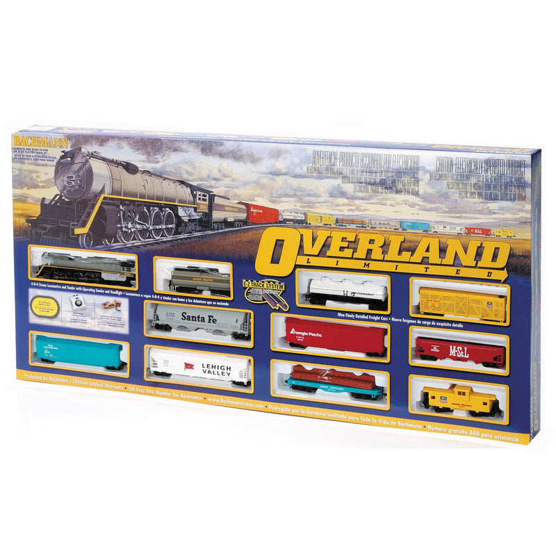 Bachmann Trains HO Scale Overland Limited Ready to Run Electric Electric Powered Model Train Set
