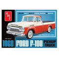 1407 Skill 2 1960 Ford F-100 Pickup Truck with Trailer 3-in-1 1-25 Scale Model Kit