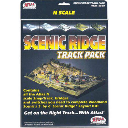 Atlas N Scenic Ridge Track Pack Code 80 Track