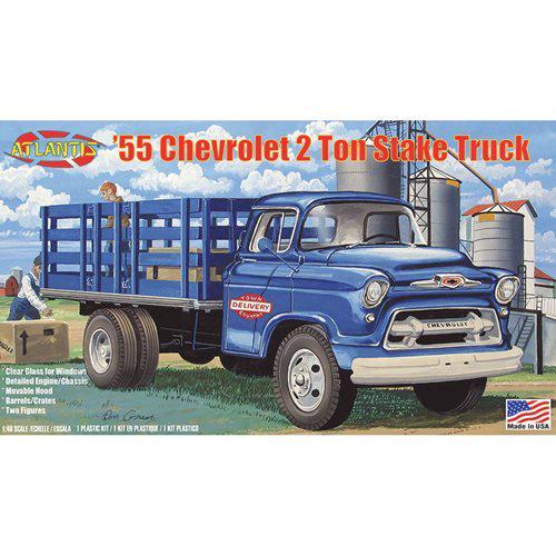 Atlantis Models AANH1401 1-48 Scale Plastic Figures for 1955 Chevy Stake Truck