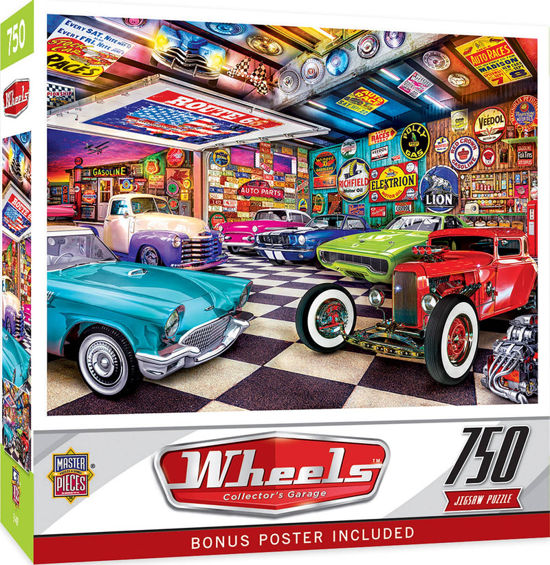 Wheels - Collector's Garage 750 Piece Puzzle