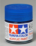 TamIYA Acrylic X23 GlossClear Blue Tam81023 Plastics Paint Acrylic