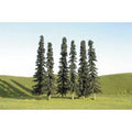 Bachmann 32003 6 Conifer Trees 5"-6"
