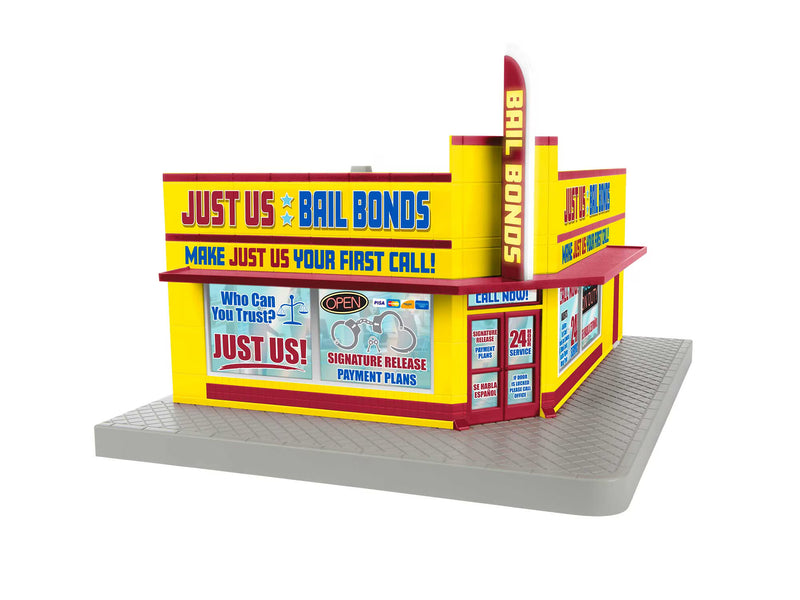 Lionel O Scale Plug-Expand-Play Bail Bonds Corner building No. 2229130