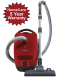 Miele Homecare Classic C1 Powerline Mango Red Canister Vacuum In Store Only
