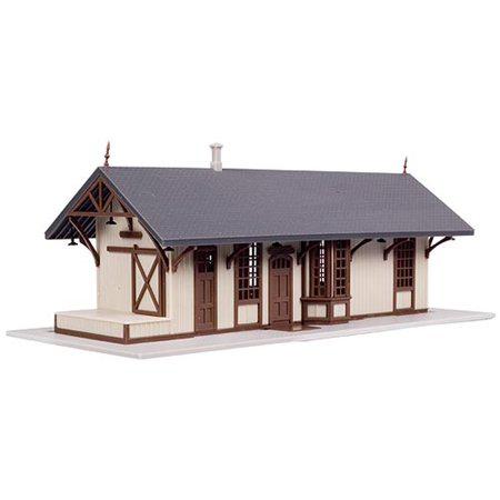 N  Scale  1872 Maywood Train Station Kit (Tan)