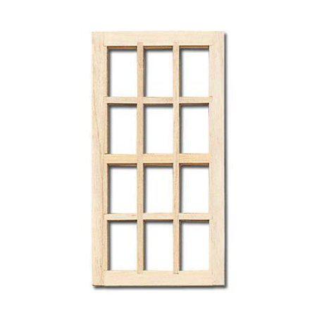 Dollhouse Miniature 12 Light Window by Houseworks Item 5024