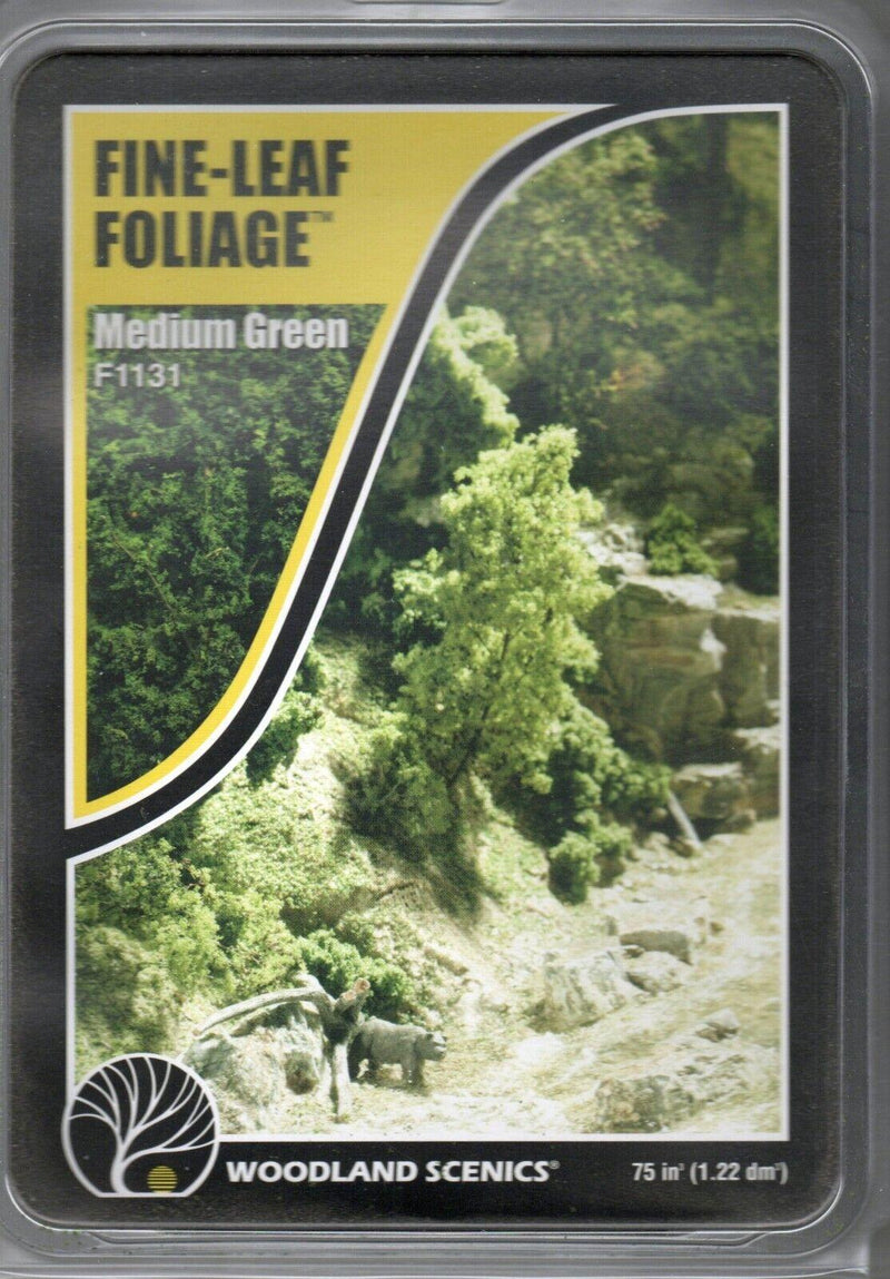 Woodland Scenics F1131 Fine-Leaf Foliage Medium Green