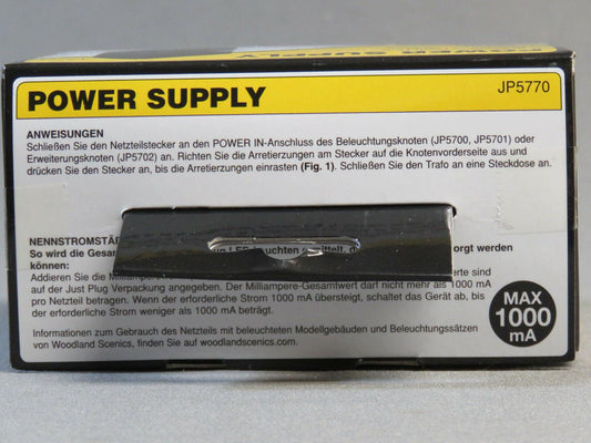 Woodland Scenics WS 5770 Just Plug Power Supply
