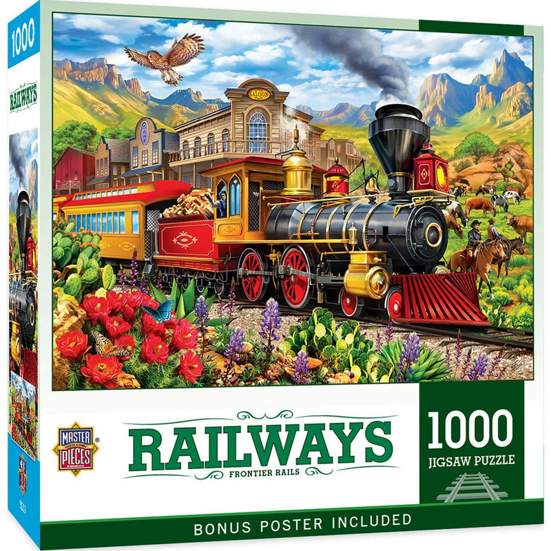 Master Pieces Railways - Frontier Rails 1000 Piece Jigsaw Puzzle