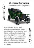 Turn of the Century Motor Cars Playing Cards