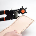 Realeather Power Leather Punch- Leather Papercraft Hole Vinyl Punch No. T3221
