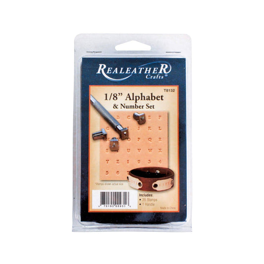 1/8" Alphabet & Number Stamping Tool Set For Leathercraft