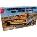 AMT Construction Bulldozer and Lowboy Trailer AMT1218