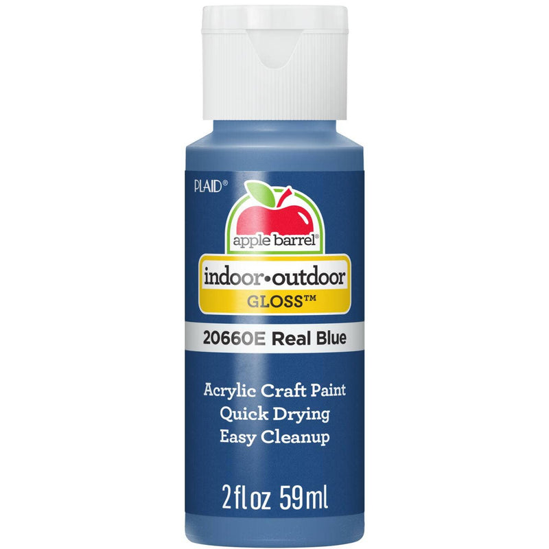 Apple Barrel Gloss Acrylic Paint: Real Blue, 2 oz