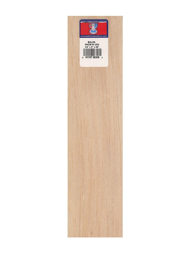 Midwest Balsa Wood Sheet 36 3 1/4