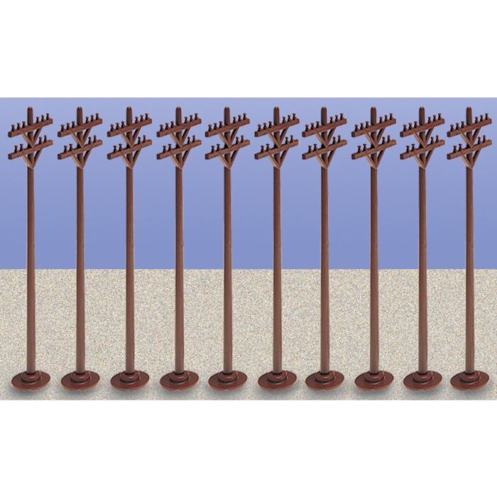 Lionel Ten Piece Telephone Pole Model Train Accessory Pack