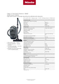 Miele Classic C1 Pure Suction Graphite Grey Canister Vacuum Free Shipping