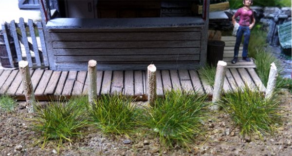 6mm Dark Medium Tufts Miniature/Diorama Detailing Plants BAC31031 Bachmann 100Pc