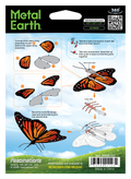 Metal Earth Monarch-Butterfly Color Steel Model Kit No. MMS123