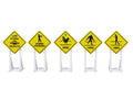 LNL2230170 O Scale Unique Railroad Signs - Pack of 5