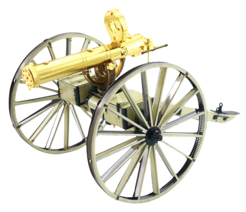 Metal Earth Wild West Gatling Gun  Color Metal Model Kit No. MMS188