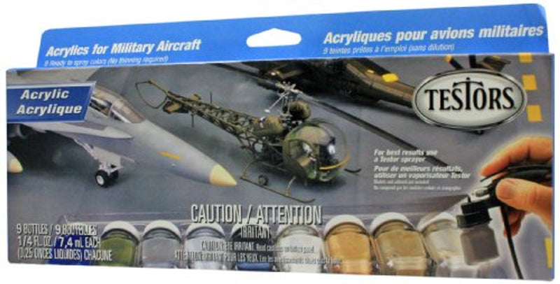 Testor Corp. Aircraft Spray Acrylic Set TES9136 Plastics Paint Acrylic