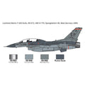 Italeri F-16 C/D Night Falcon - Starter Kit 1/72nd Scale No. 72009