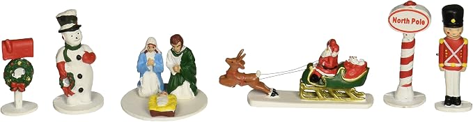 Lionel 6-37997 O Pewter Christmas Lawn Figures (Set of 5) No. 637997