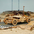 3D Laser Cut Wooden Puzzle: Grand Prix Car
