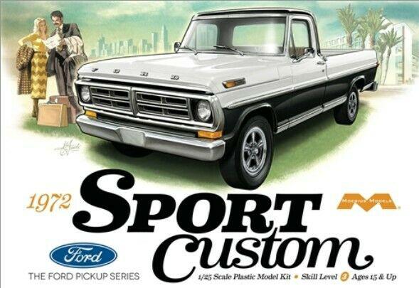 Moebius 1972 Ford Sport Custom Pick-Up Model (MMK1220)